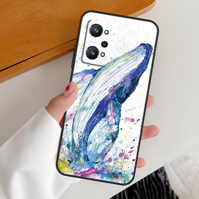 Whale Fish Wave Sea For Realme 15 Pro GT7 GT6 10 11 12 13 14 Pro Plus C67 C63 C61 C55 C51 C53 C35 C75 C65 Case
