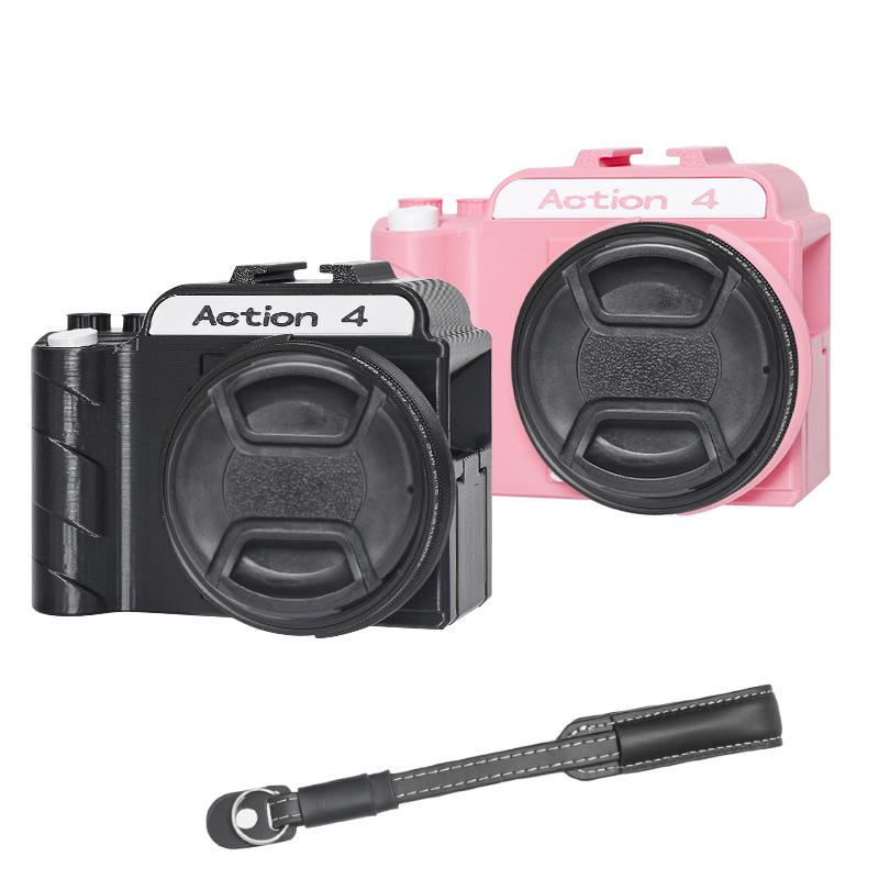 Poignée de modification pour caméra sport hybride DJI Action5Pro/4/3 avec lentille UV
