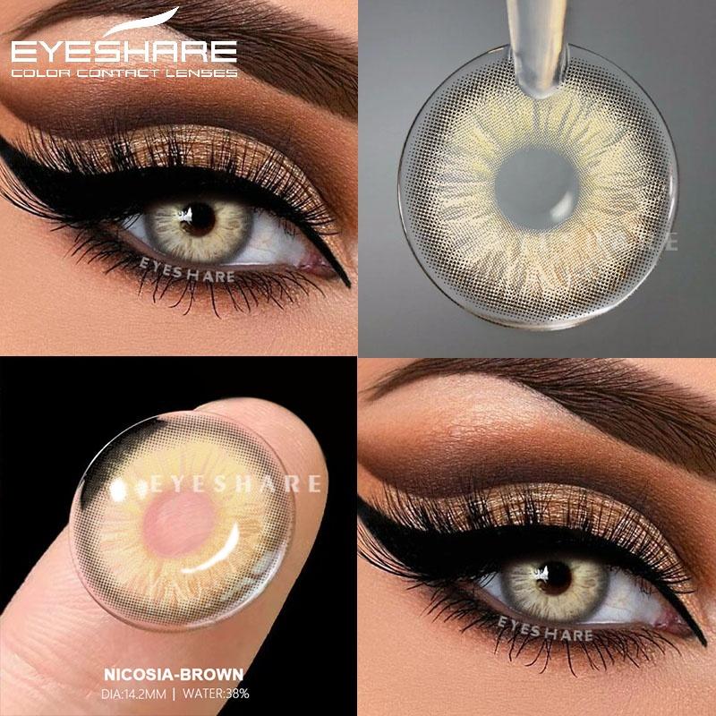 1 Paar farbige Kontaktlinsen für die Augen Grüne Linsen Graue Pupillen Schöne Pupillenfarbe Augenlinse Jährlich Natürliche Blaue Linse