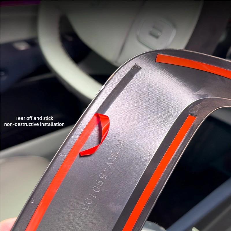 For Xpeng G6 2023-24 ABS Carbon Fiber/Wood Grain Car Roof Reading Light Frame Trims Accessories