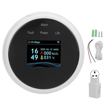 WiFi Brennbare Gas Alarm Methan Erdgas Leckage Detektor Sound Licht Warnung für Tuya