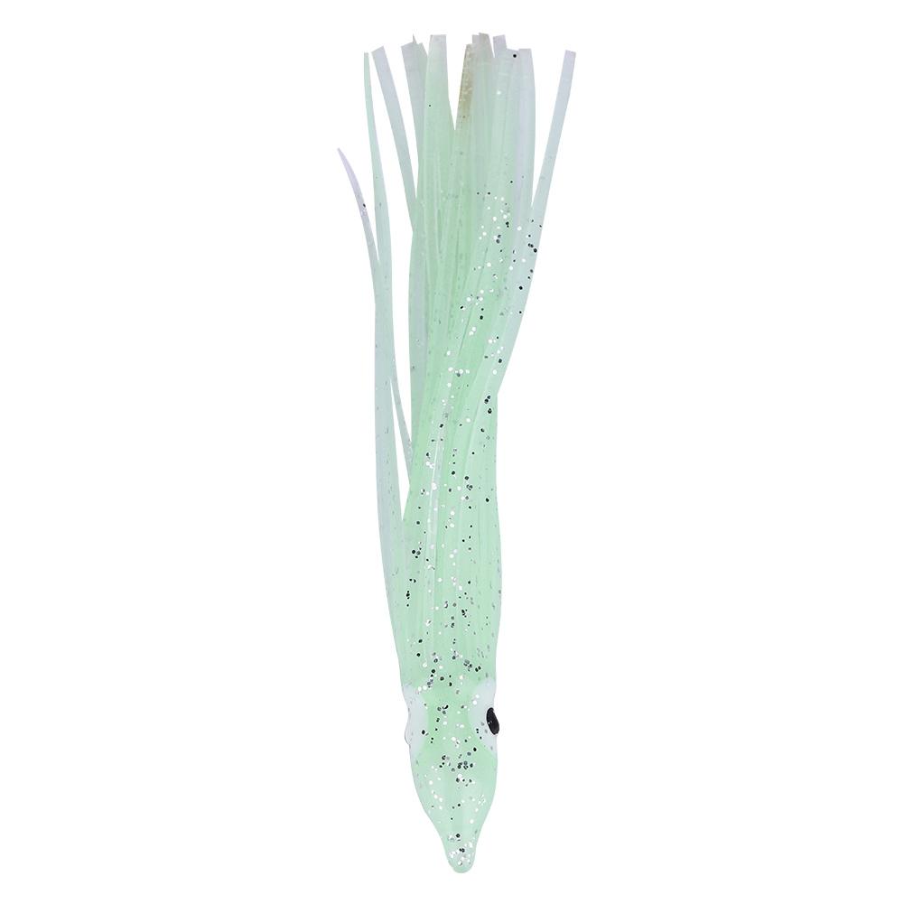 10pcs Bag Mini Size Squid Octopus Shape Fishing Bait Lure Fishing Tackle Tools Luminous White