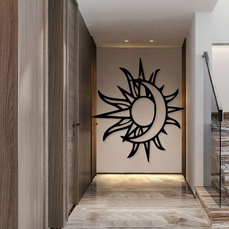 Wall Art Metal Cat Silhouette Sculpture Home Decor Gift