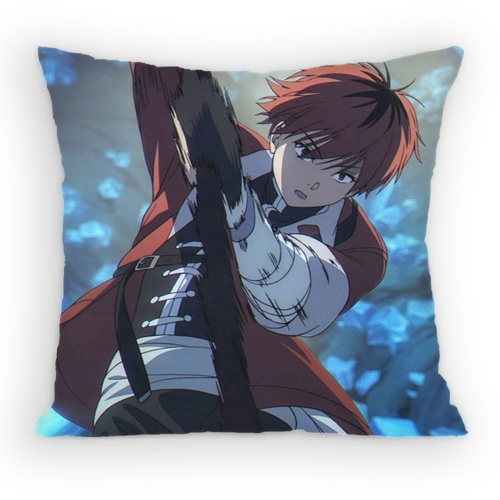 Stark Anime Frieren Pillow Case Sofa Living Room for Bedroom car Headboard Backrest Cushion Square Cushion Nap Time