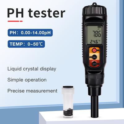 0.00-14.00pH Digital Food PH Meter Handheld Soil Dough PH Detector Accuracy Acidity Tester PH Test Pen for Fruit Cheese Meat