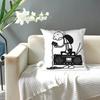 Diary Of A Wimpy Kid Old School Square Pillowcase Pillow Cover Cushion Zip Decorative Comfort Throw Pillow for Home Living Room