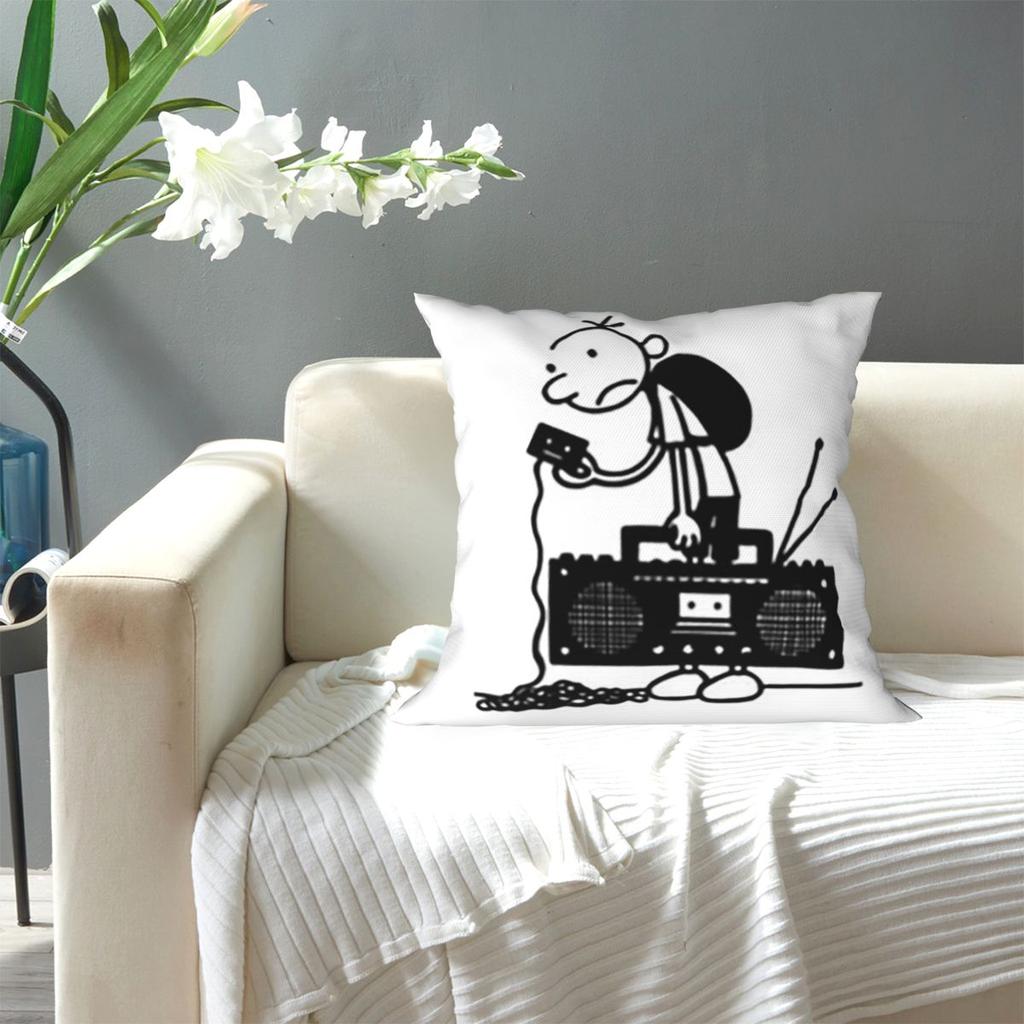 Diary Of A Wimpy Kid Old School Square Pillowcase Pillow Cover Cushion Zip Decorative Comfort Throw Pillow for Home Living Room