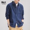 Baleno Men's S&K Retro Casual Long Sleeve Work Shirt