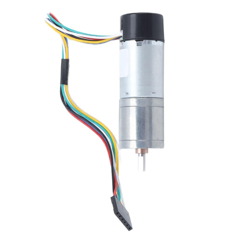 Dustproof DC Geared Motor Zinc Alloy Encoder Gear Motor Durable Metal Gearmotor  For Robot Model