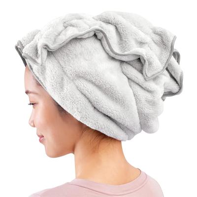 Alphax Microfiber Long Hair Drying Gray Absorbent, Quick-Drying, Towel, FUWAP,
