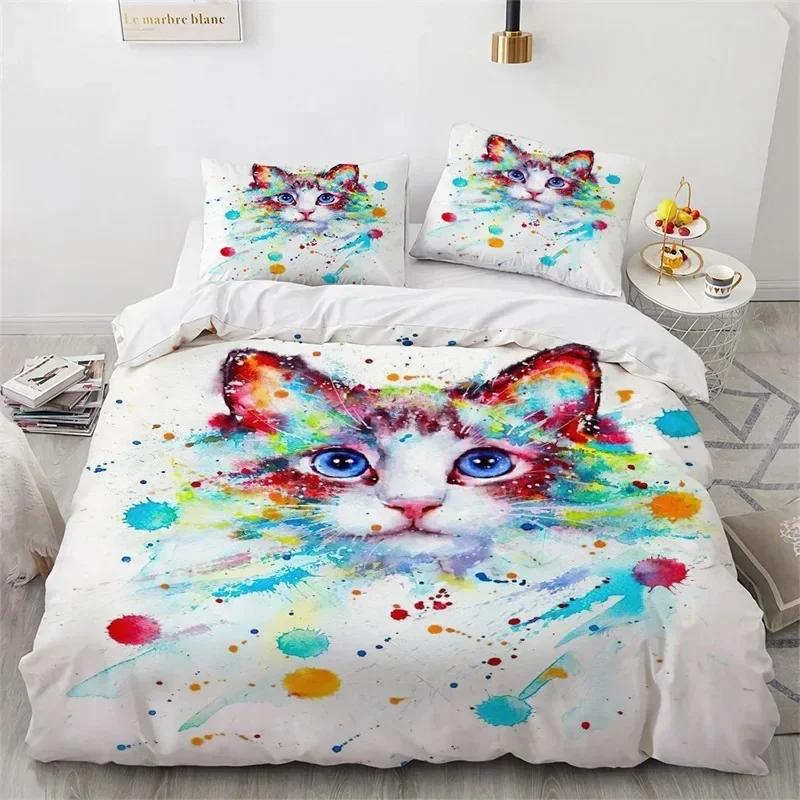

Luxury New 3D Print Mysterious Wolf Duvet Cover Set Microfiber Exotic Animal Bedding Set Wild Animals Full Queen Bedroom Decor EU Single 135x200cm