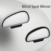 Car Blind Spot Reversing Parking Auxiliary Mirror Waterproof High Defination Glass Convex Rearview Wide Angle Adjustable