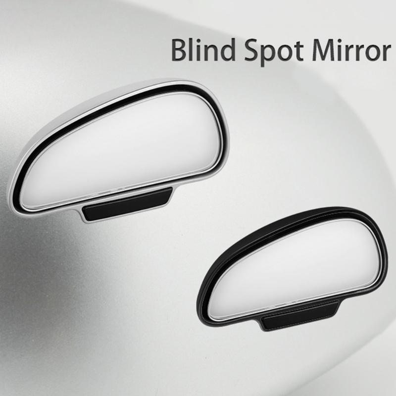 Car Blind Spot Reversing Parking Auxiliary Mirror Waterproof High Defination Glass Convex Rearview Wide Angle Adjustable