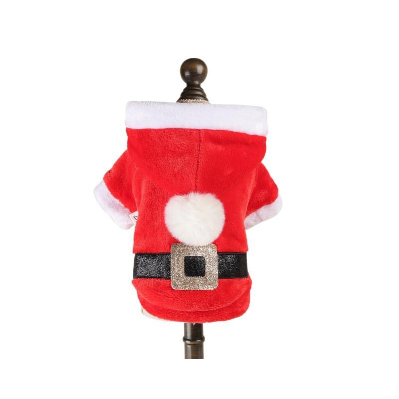 Pet Circle 2026 Winter Plush Costume Small Dogs Cats Christmas Santa Outfit Casual Clothing