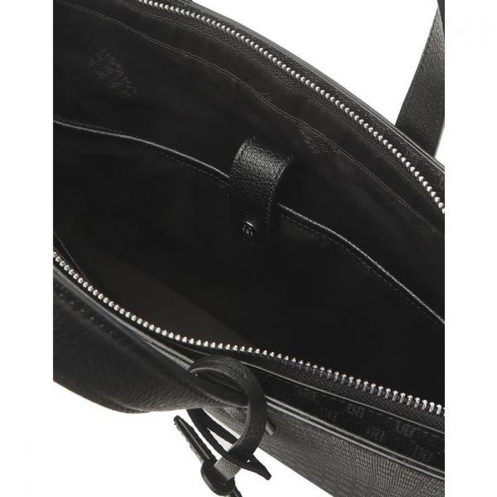 Daks Black Logo Pattern Leather Tote Bag Dbba2e601bk