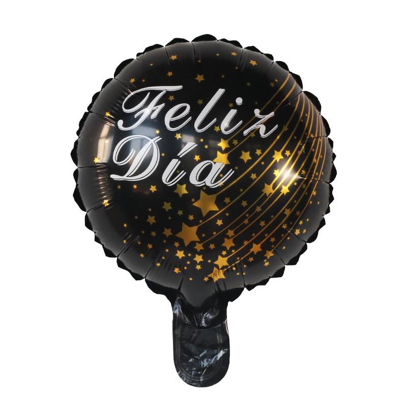 10Pcs Feliz Cumpleaños Día AIr Globos 10inch Colorful Mini Spanish Happy Birthday Foil Balloons Home Party Decorations Kids Gift