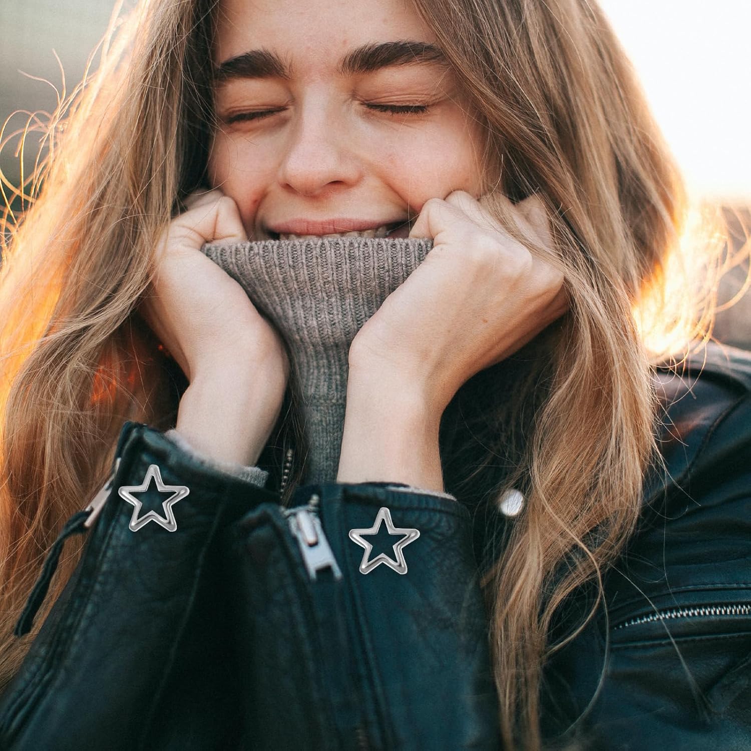 

Operitacx 50pcs Star Rivets for Clothing, Five Claw Nail Studs for Clothes, Metal Star Clothing Studs Spikes for Crafts Leather Jeans 1.2X1.2CM серебряный