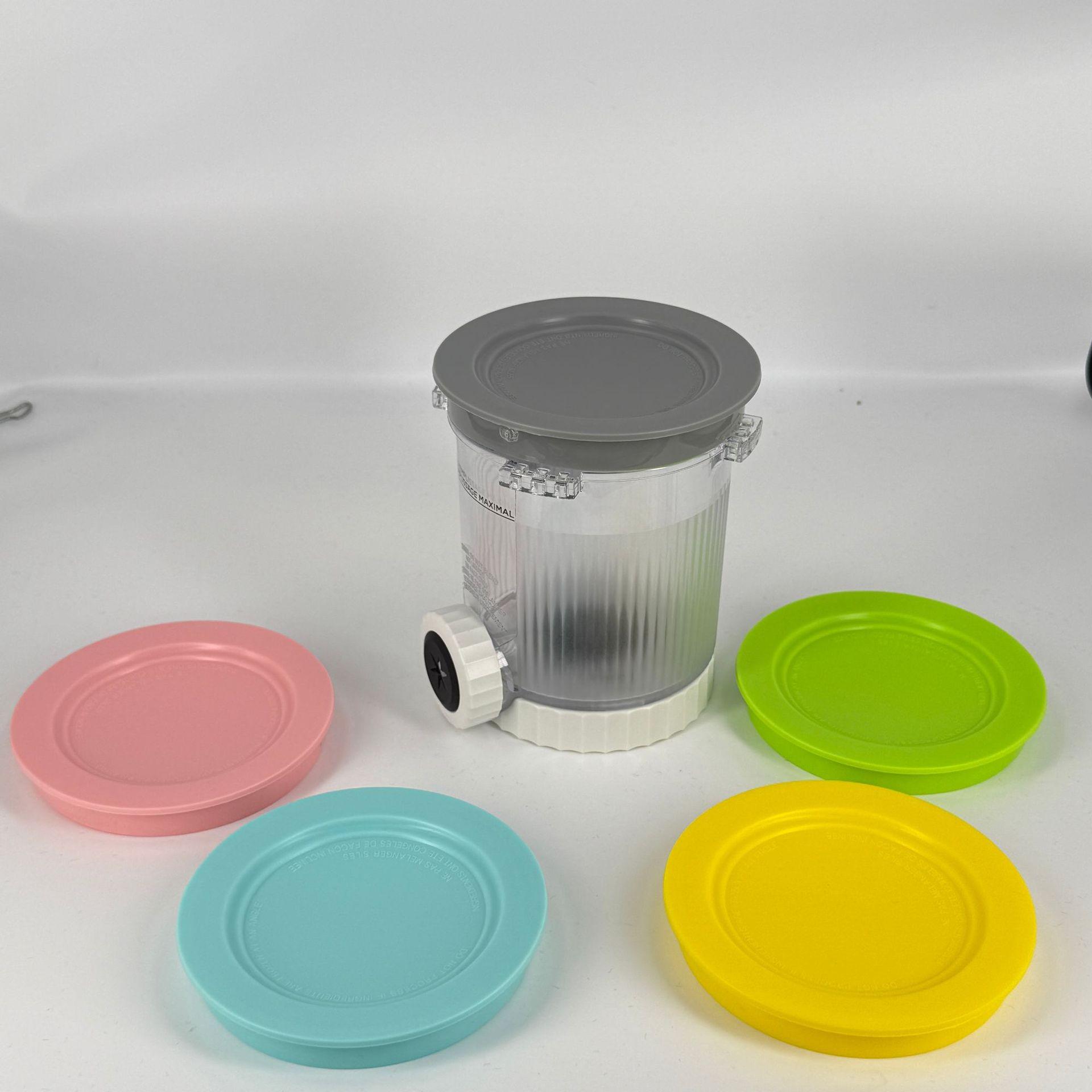 

Compatible Lid Cup for Ninja Swirl NC700 NC701 Ice Cream Maker – New Hot Selling 1-pack (Kraft Box) сірий колір