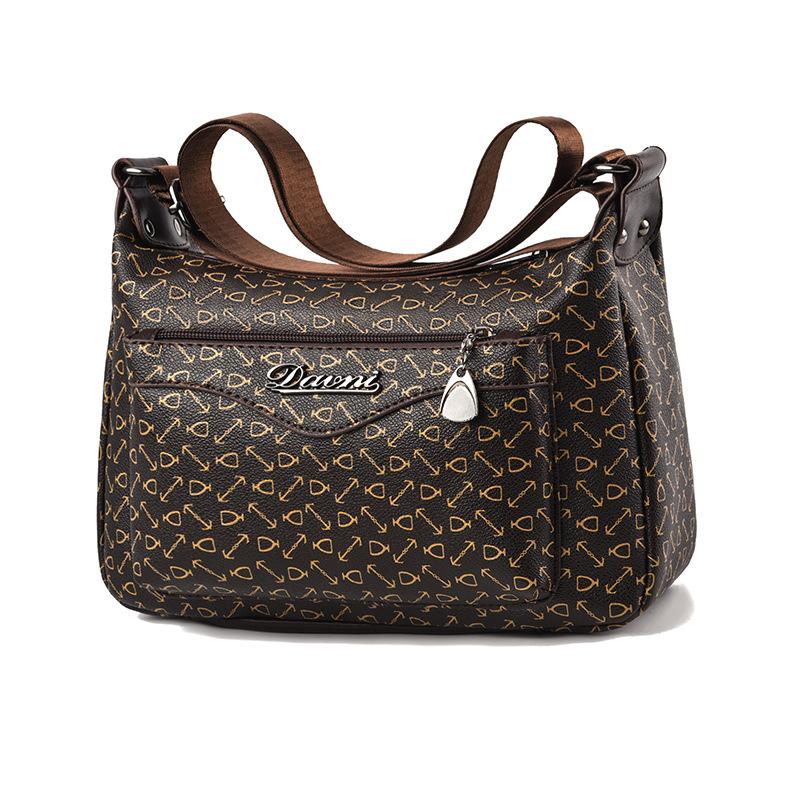 New flower material retro trend shoulder bag small square bag