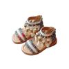 Girls Gladiator Sandals Princess Sweet Kids Beach Shoes Kids Summer Retro Ethnic Traditional Tassels Soft Back