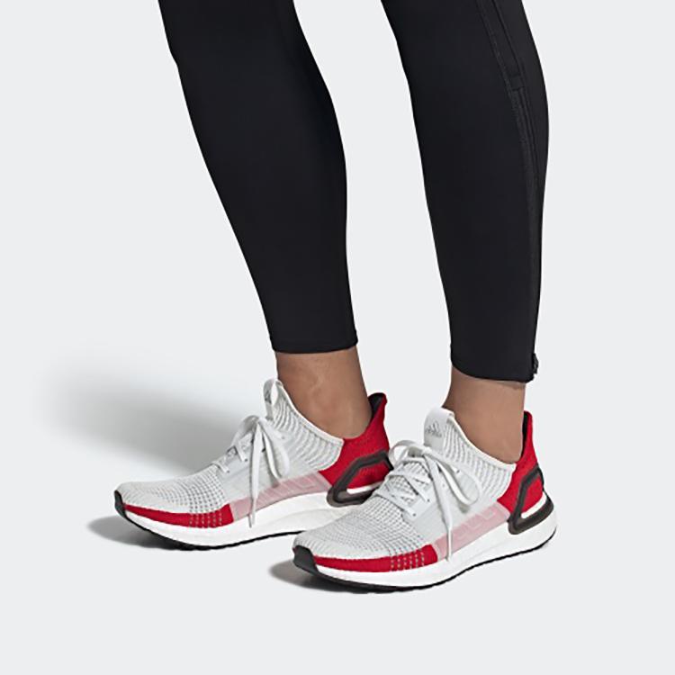 New Adidas Ultra Boost 19 White Scarlet EF1341