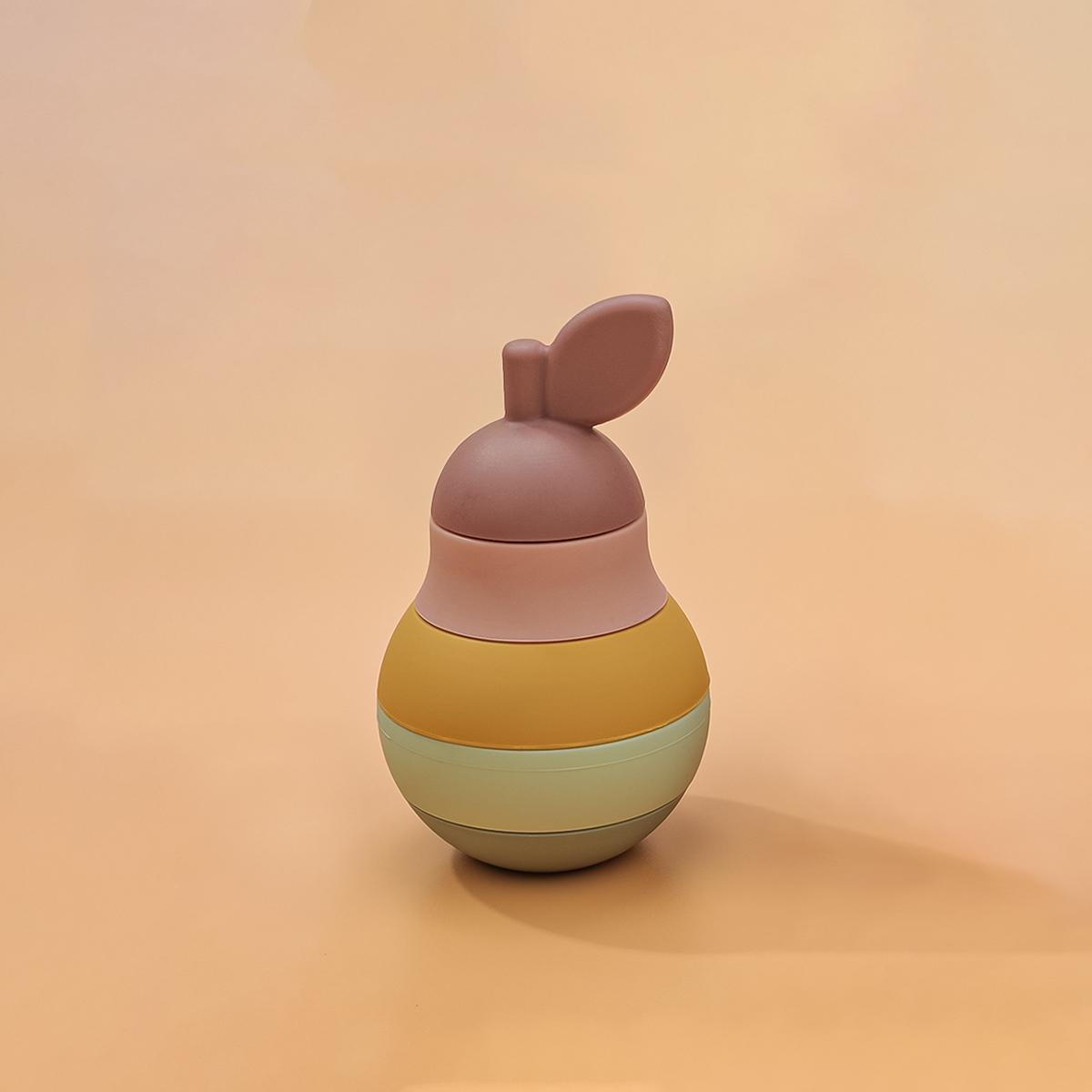 

1 комплект, мягкие строительные блоки, силиконовые штабелируемые блоки, детские игрушки, яблоко, ананас, авокадо, груша, силиконовые строительные игрушки, игрушки Монтессори