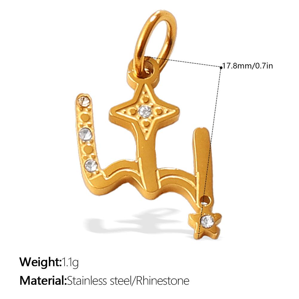 Европейский и американский золотой кулон звезда луна солнце планета универсальный масляная капля бриллиант индивидуальность