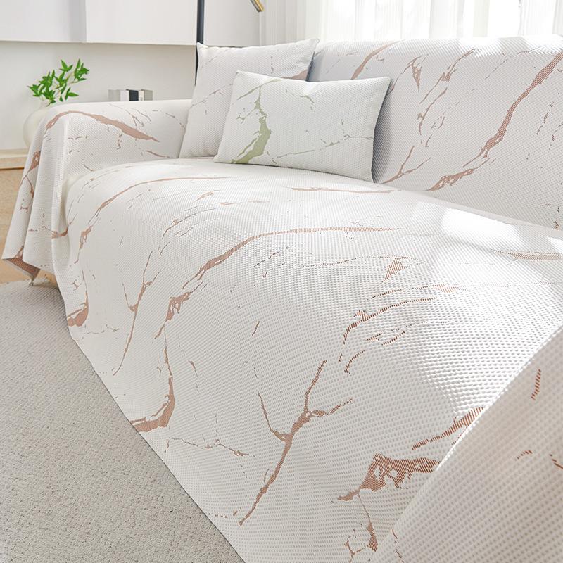 Summer Cool Breathable Sofa Towel Stone Pattern All-Inclusive Sofa Cover Dust Cover One-Piece Sofa Large Cover Cloth Cushion