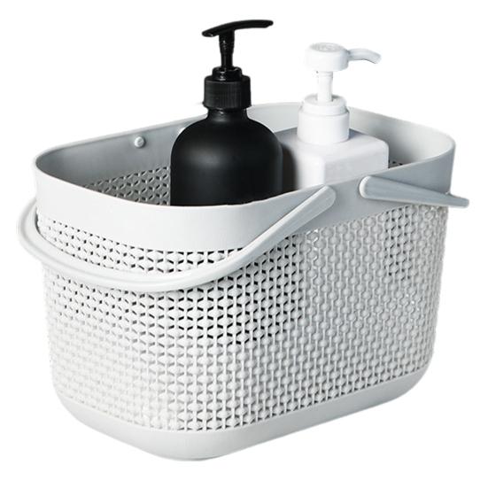 Košík na koupelnové potřeby Lanový Dutý Odvod Vynikající Nosnost Odnímatelná Ucha Velká Kapacita Hračky Oblečení Potřeby Piknik