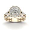 14K Gold Simulation Diamond Ring 1carat Mystic Engagement Bizuteria Anillos De Gemstone for Women Diamante Fashion Diamond Rings