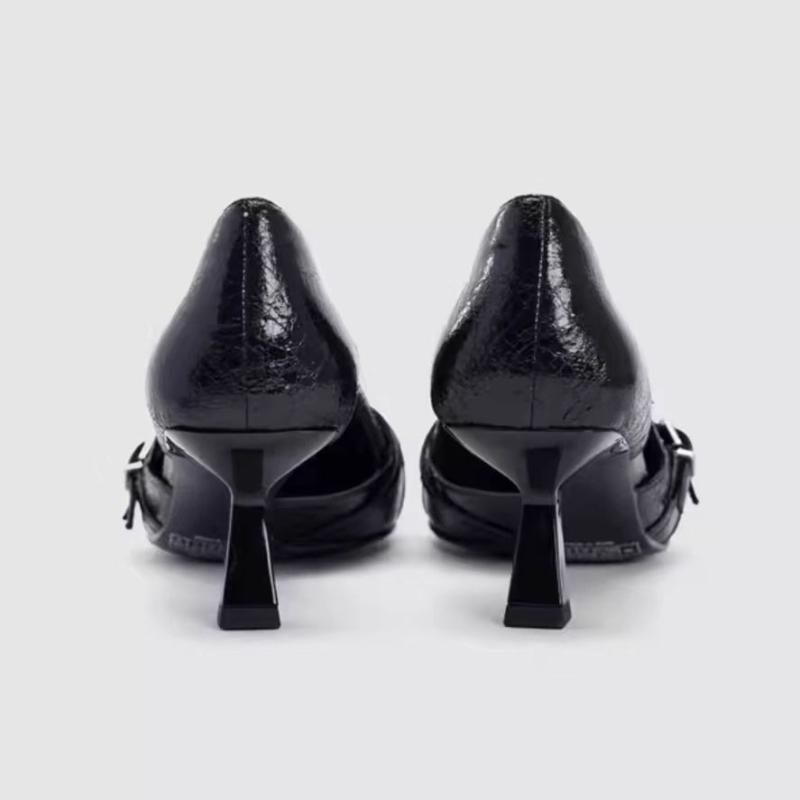 Designer High Heel Women's Mary Jane Shoes Fashion Shallow Slip on Shoes Spring Autumn Party Dress Shoes