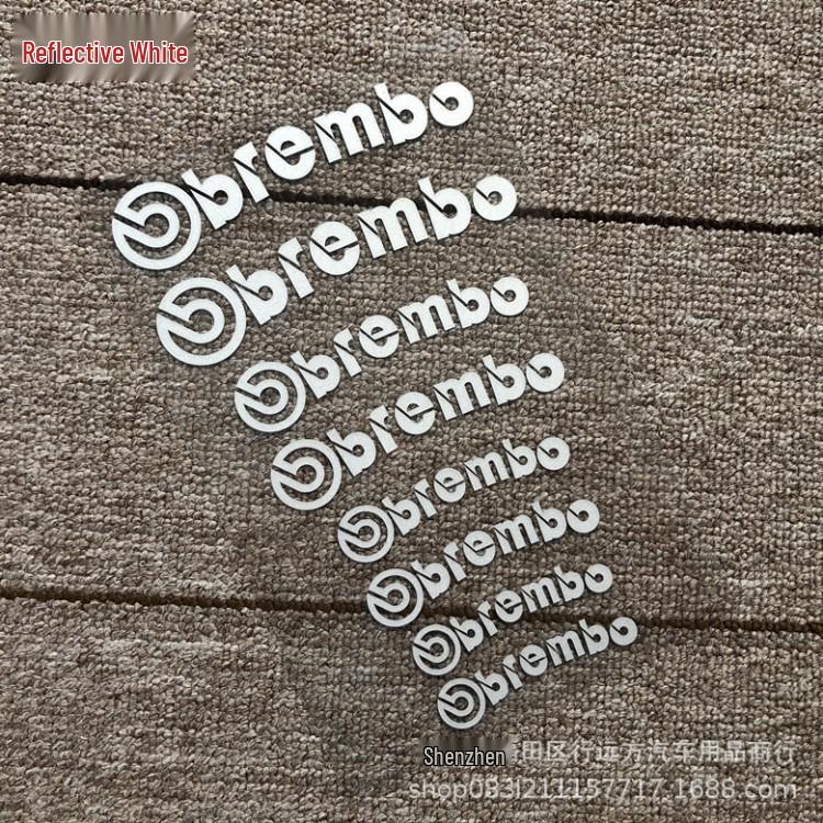 Brembo Caliper Hightemperature Resistant Stickers For Wheel Hub Modification