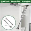 Motoforti Universal Lift Support Strut Gas Springs, 7 inch/180mm, 18lb/80N/8kg, Carbon Steel, Silver Tone, Set of 2