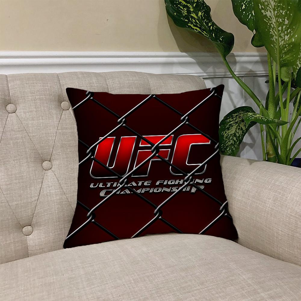 U-UFC Boxing Match cushion cover Square Sofa Cushion Cover Casual Skin-Friendly Comfortable Pillow Cover
