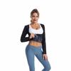 Zipper Design Sauna Suit Shirt Long Sleeve Shapewear Tank Top Slimming Body Shaper  Women
