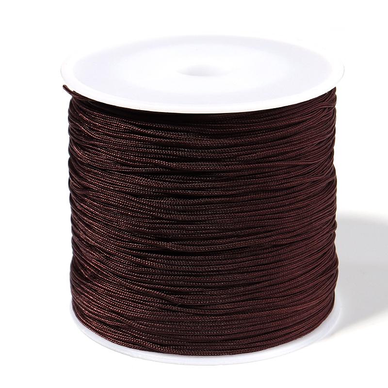 

90m/Roll 0.8m #72 Nylon Thread Cord String for Jewelry Making Handmade Woven Rope Jade Thread Bracelet Necklace Handmade Craft кофейный