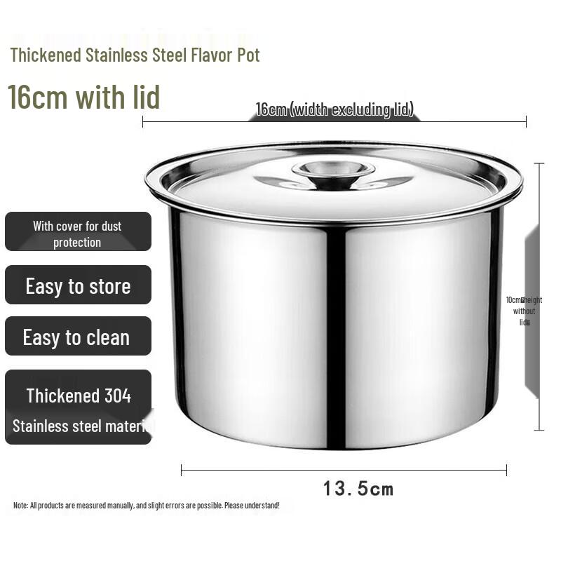 Ningzhao 304 Stainless Steel Seasoning Canister with Lid