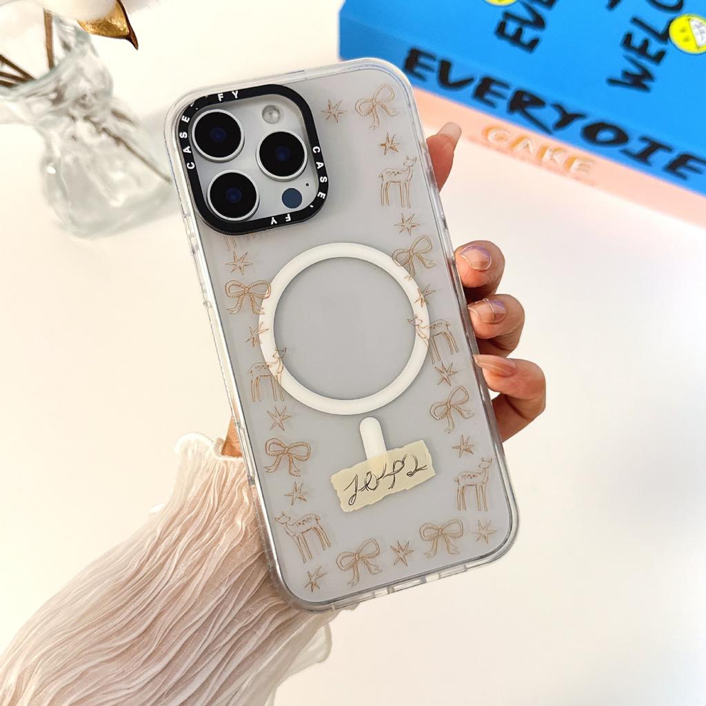 C Shell Two-in-one Magnetic Summer Floral for IPhone14 for Apple 15 Mobile Phone Case 13proma Personalized Creativity