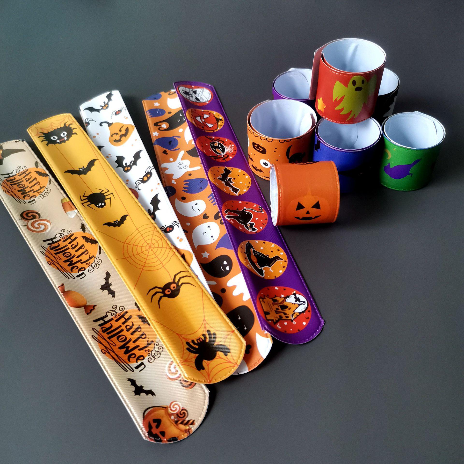 

Halloween Christmas Pattern Slap Bracelet Wristband Decoration Toys Pinata Filler New Year s Party Favors For Kids Birthday Party Gifts
