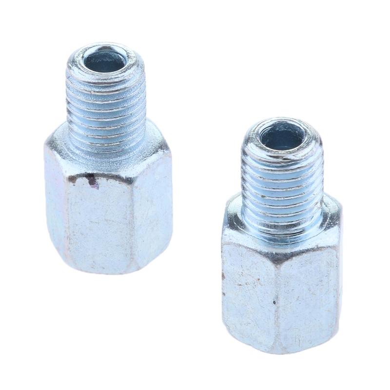 2 Pcs Motorcycle Rearview Mirror Screw 10mm Thread Adapter Conversion Bolts RH Thread Universal Motorbike Mirror Screw