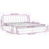 VidaXL Bed with Mattress Dark Grey 180x200 Cm Velvet 3208611