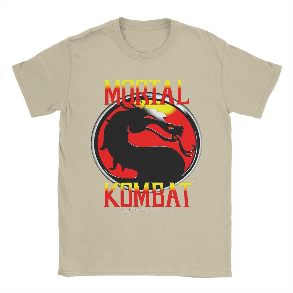 Mortal Kombat T-shirt Herr Rolig Ren Bomull T-shirt Rund Hals Kortärmad Sommartopp