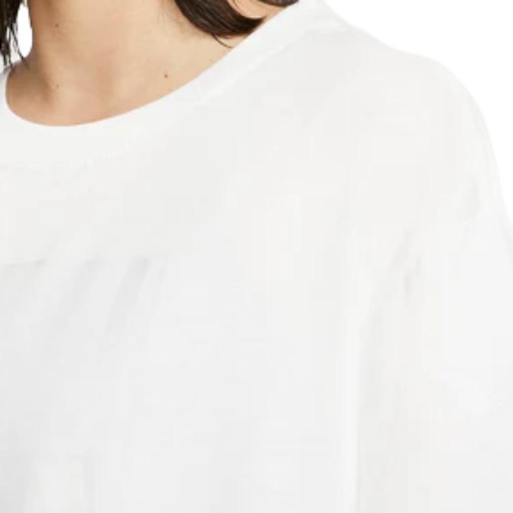 Nike Drop Shoulder Sleeve T Shirt Women's White CK4381-100