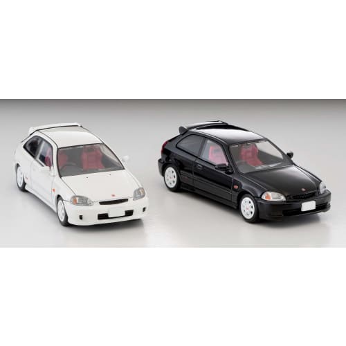 Tomytec Tomica Limited Vintage Neo 1/64 Scale LV-N165c Honda Civic Type R 1999 White (Manufacturer's First Order Limited Edition) Finished Product