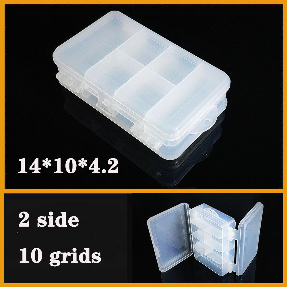 Transparent Plastic box Screw Compartment Box Jewelry Earring Display Case Container Clear Terminal Organizer Tool Storage boxes