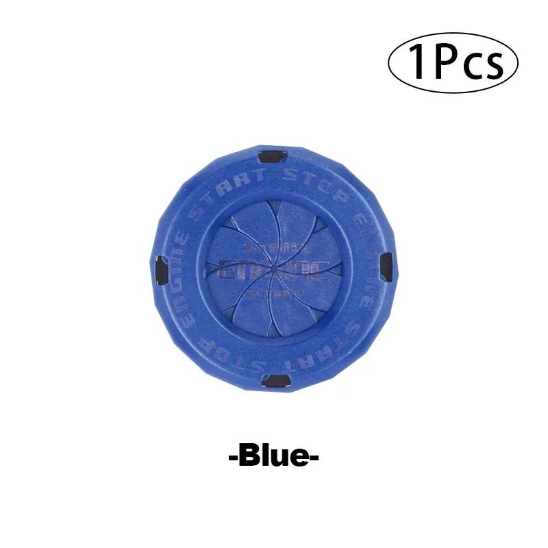 Engine Start Stop Button Cover Translucent Ignition Switch Protection Cap One-key Start Rotating Protective Cover for Most Cars