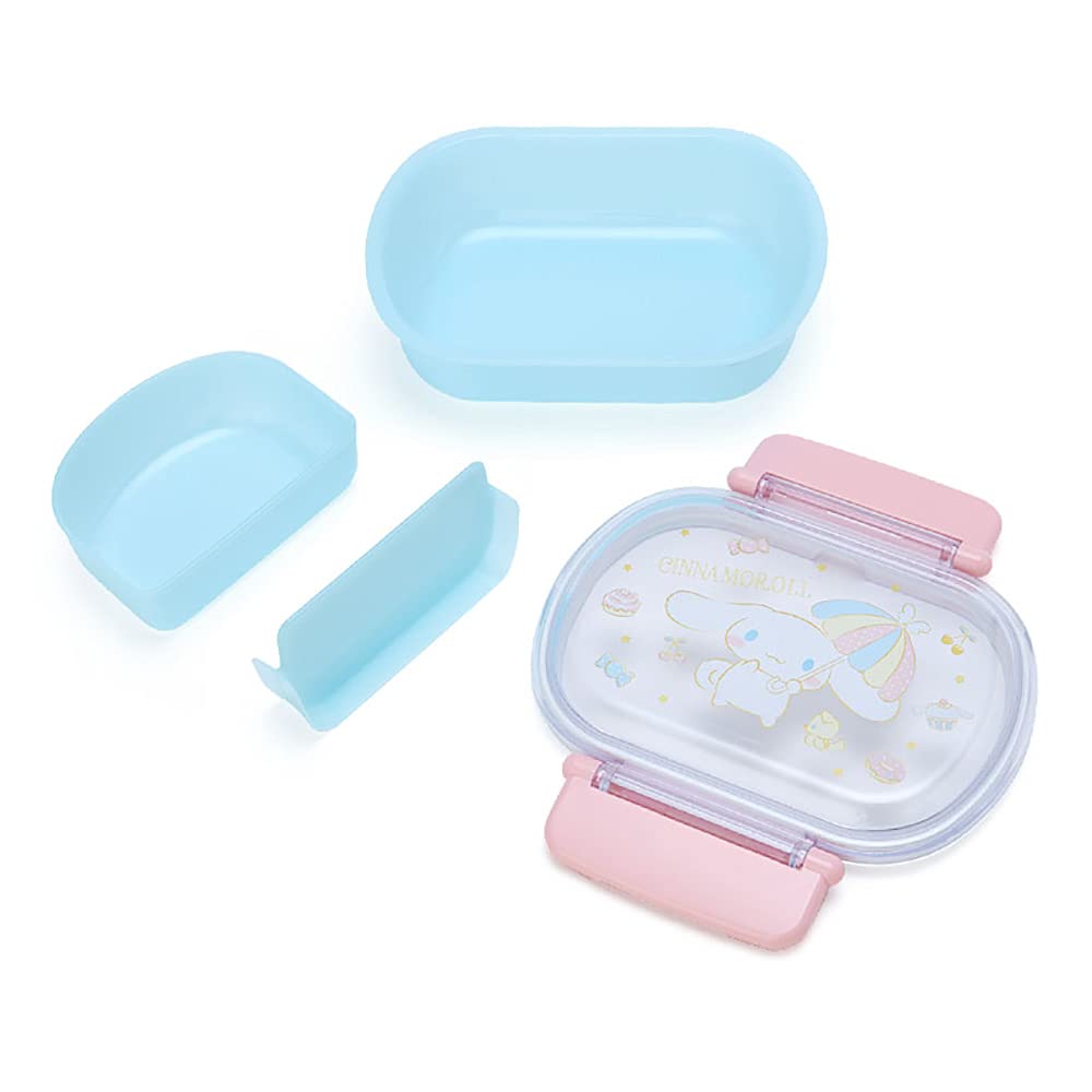 Sanrio Lunch and Dryer Includes Name Made in Cinnamoroll Character 878685 Children's Box, 360ml, Antibacterial, Microwave, Dishwasher, Safe, Sticker,