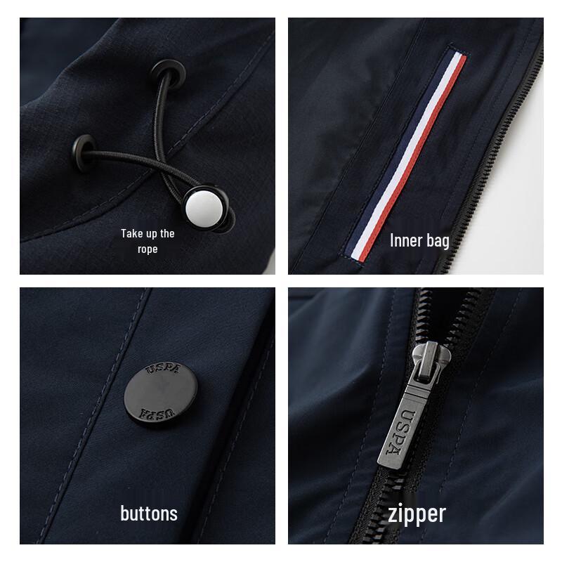 U.S. Polo Assn. Men's Hooded Casual Outdoor Jacket