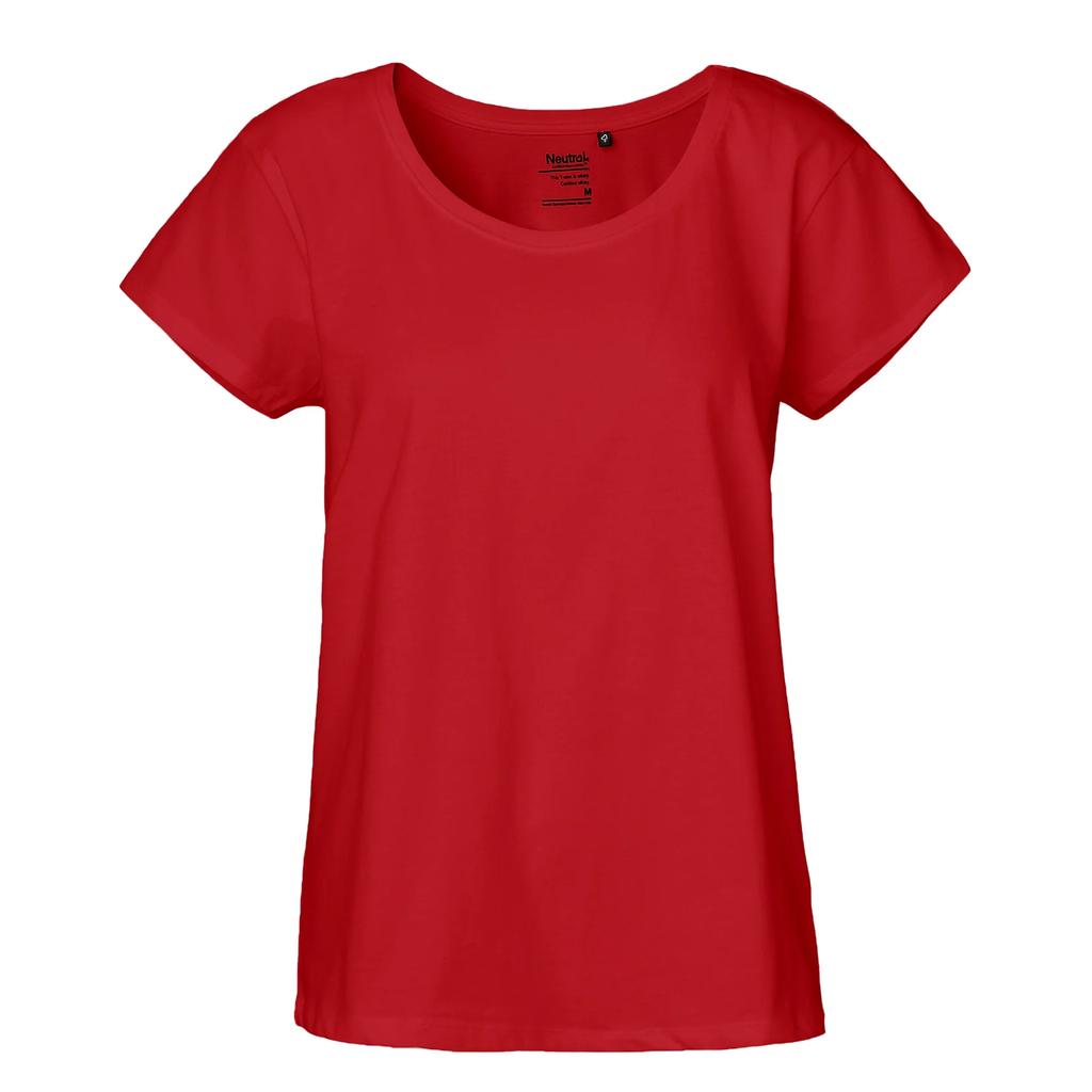 Neutrales Damen-T-Shirt mit lockerem Schnitt