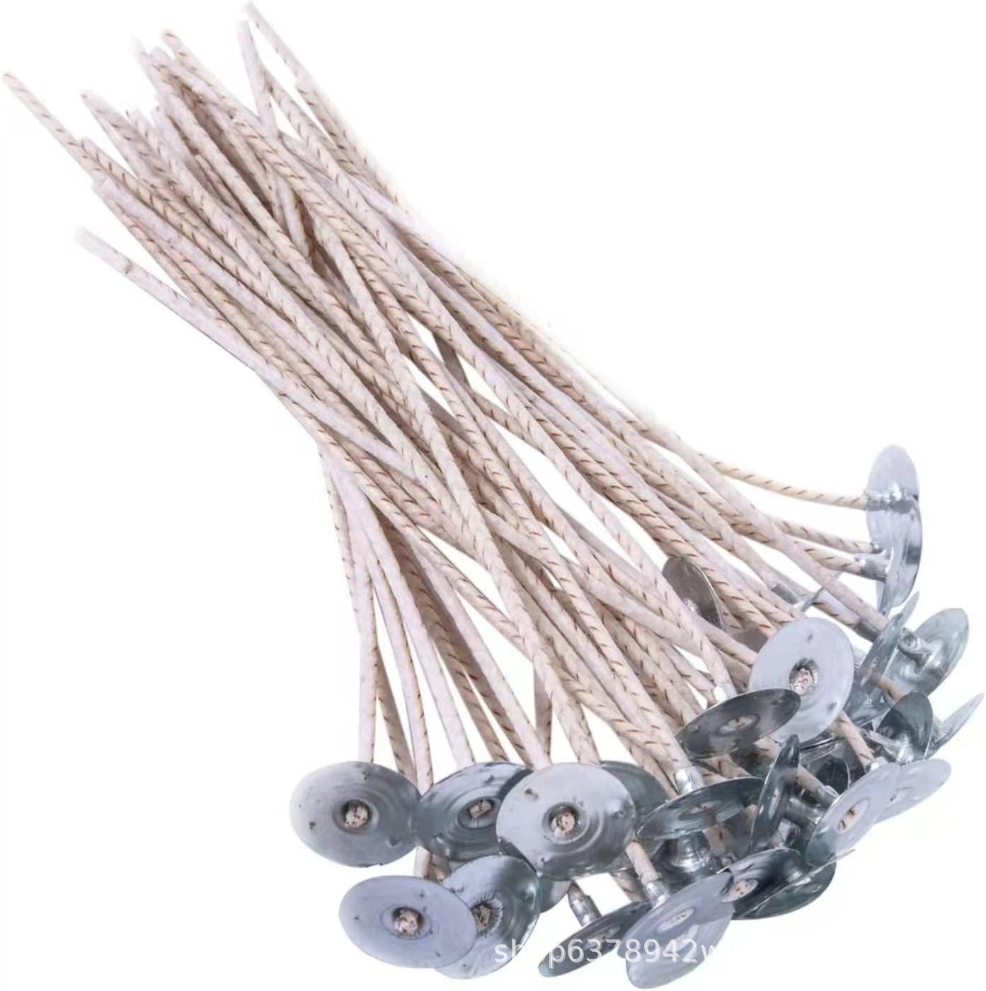 

Набор для изготовления свечей с цветочным ароматом своими руками: 20 мм Вощеные фитили с рисунком, 40 нитей 10cm (50pcs/bag)